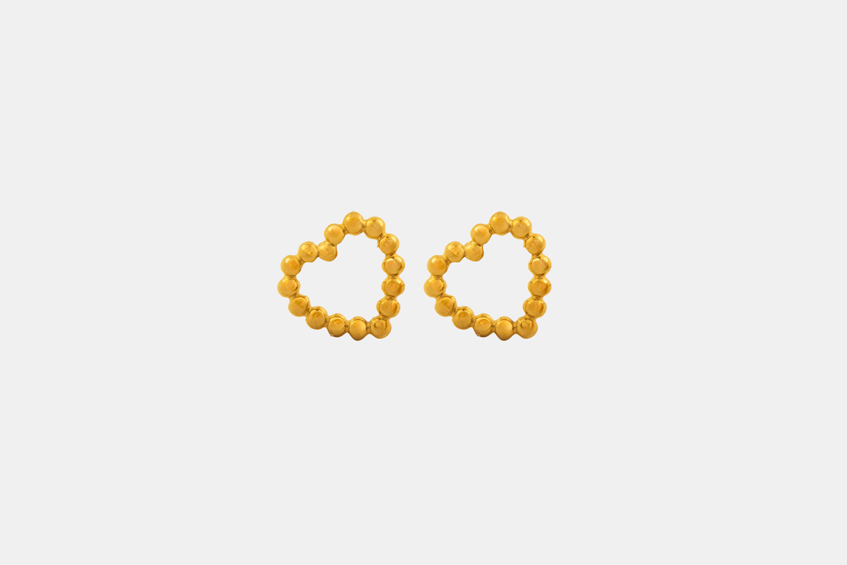 Heart studs